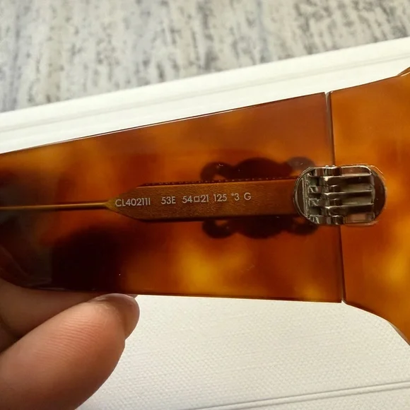 Celine Tortoise Shell Sunglasses with Black Case - Picture 8 of 10